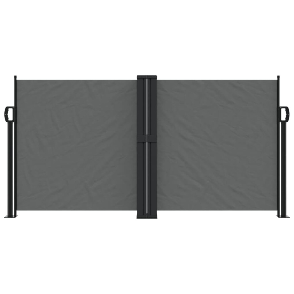 Toldo lateral retráctil gris antracita 120x1200