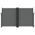 Toldo lateral retráctil gris antracita 140x1200