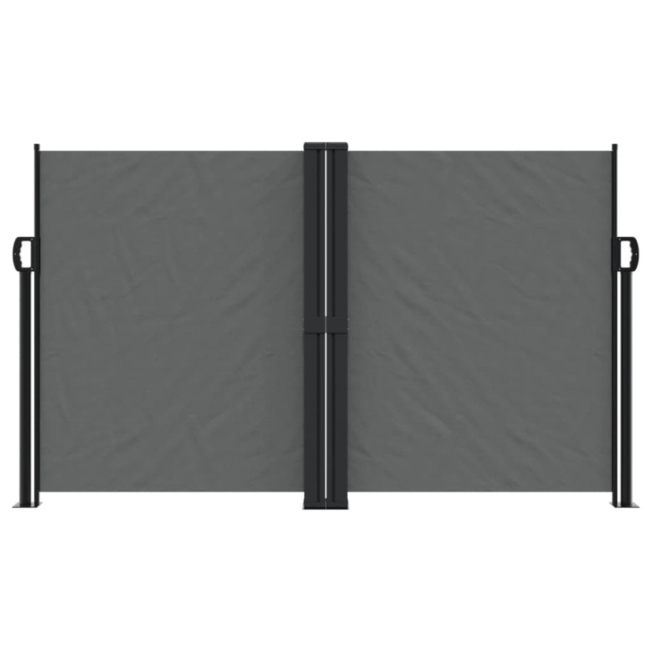 Toldo lateral retráctil gris antracita 140x1200