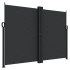 Toldo lateral retráctil negro 180x1200