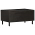 Mesa de centro madera maciza de mango negra 80x50x40