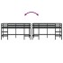 Cama alta de niños escalera madera maciza pino negra 80x200