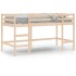 Cama alta de niños escalera madera maciza pino 80x200