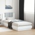 Estructura cama con cabecero madera ingeniería blanco