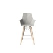 Taburete con brazos, modelo Faz Wood Alto
