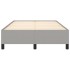 Estructura de cama tela gris claro 120x190