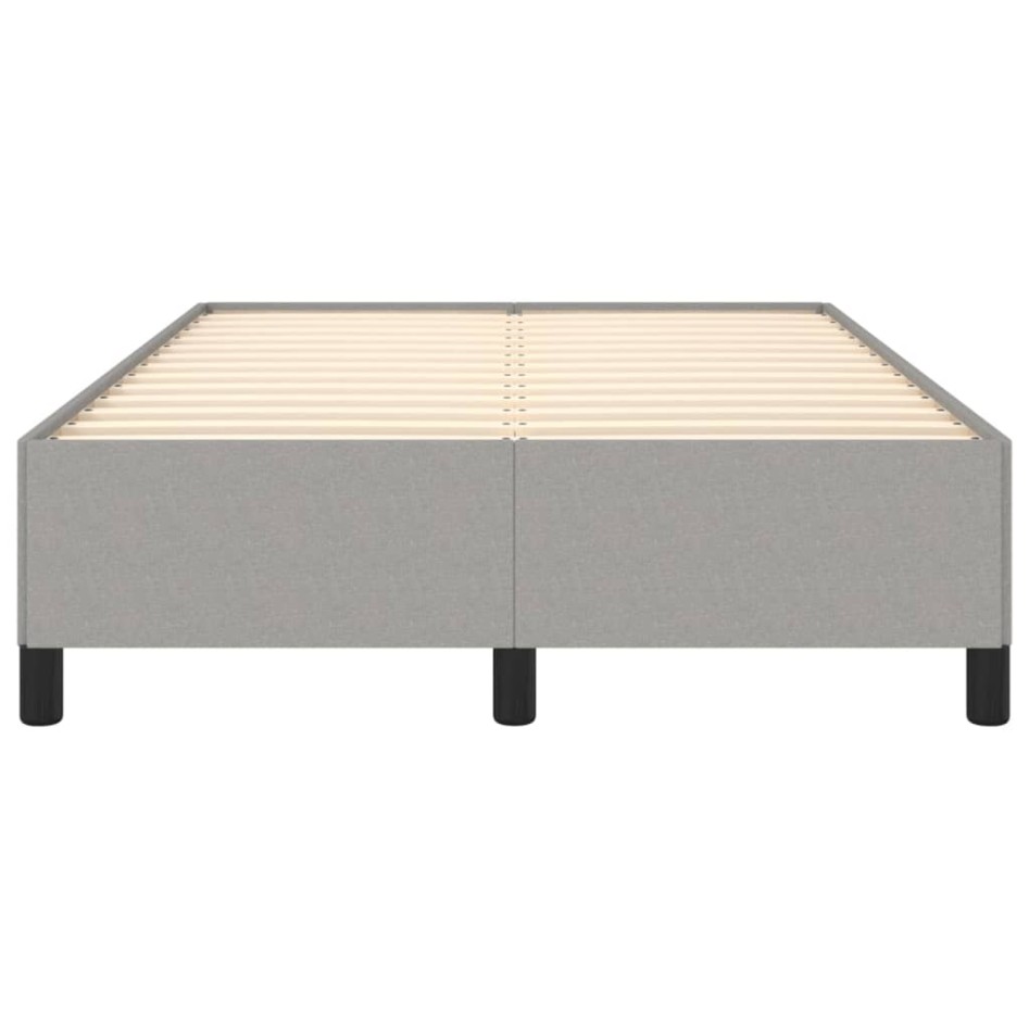 Estructura de cama tela gris claro 120x190