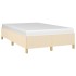 Estructura de cama tela crema 120x190