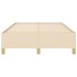 Estructura de cama tela crema 120x190