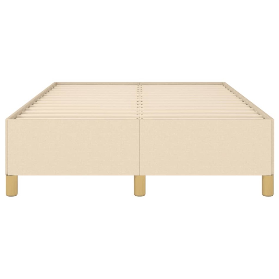 Estructura de cama tela crema 120x190