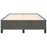 Estructura de cama terciopelo gris oscuro 120x190