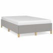 Estructura de cama tela gris claro 120x190 cm