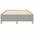 Estructura de cama tela gris claro 120x190