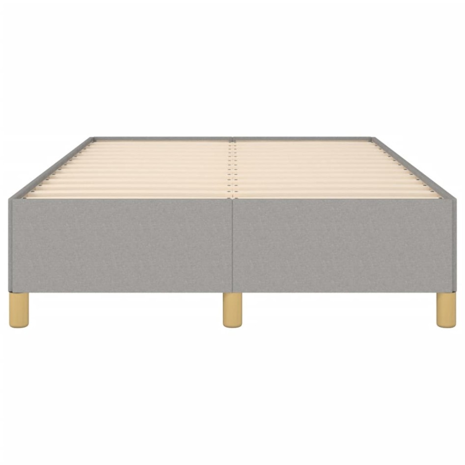 Estructura de cama tela gris claro 120x190