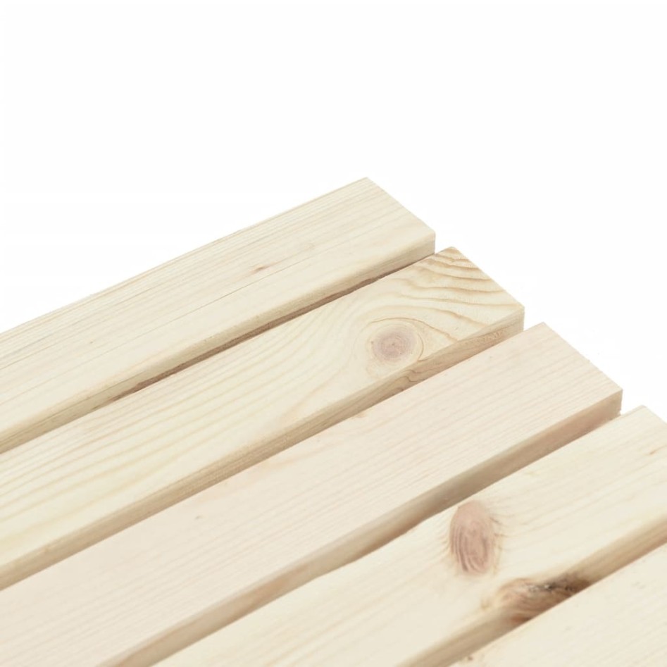 Banco de jardín de 2 plazas madera maciza de