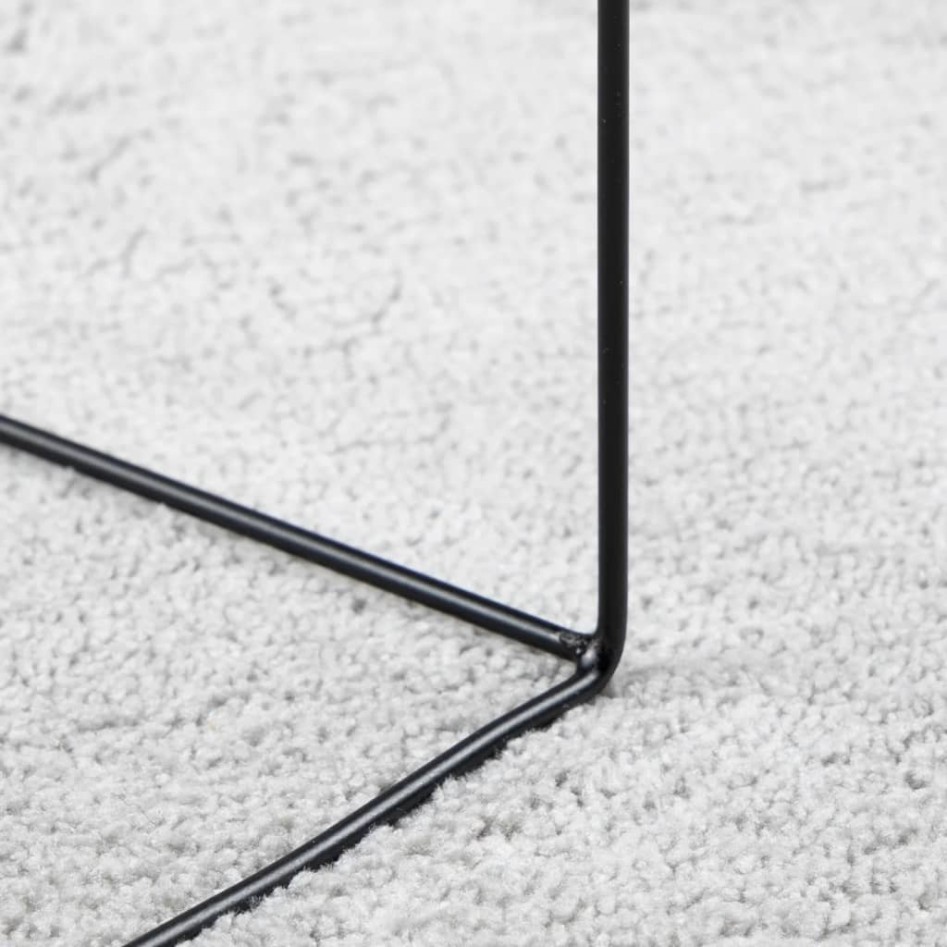 Alfombra de pelo corto OVIEDO gris Ø 240