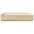 Estructura cama con luces LED madera roble Sonoma 180x200
