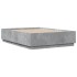 Estructura cama con luces LED madera gris hormigón 140x190