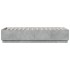 Estructura de cama con luces LED madera gris hormigón 90x200