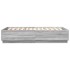 Estructura cama con luces LED madera gris Sonoma 140x200