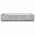 Estructura de cama madera de ingeniería gris hormigón