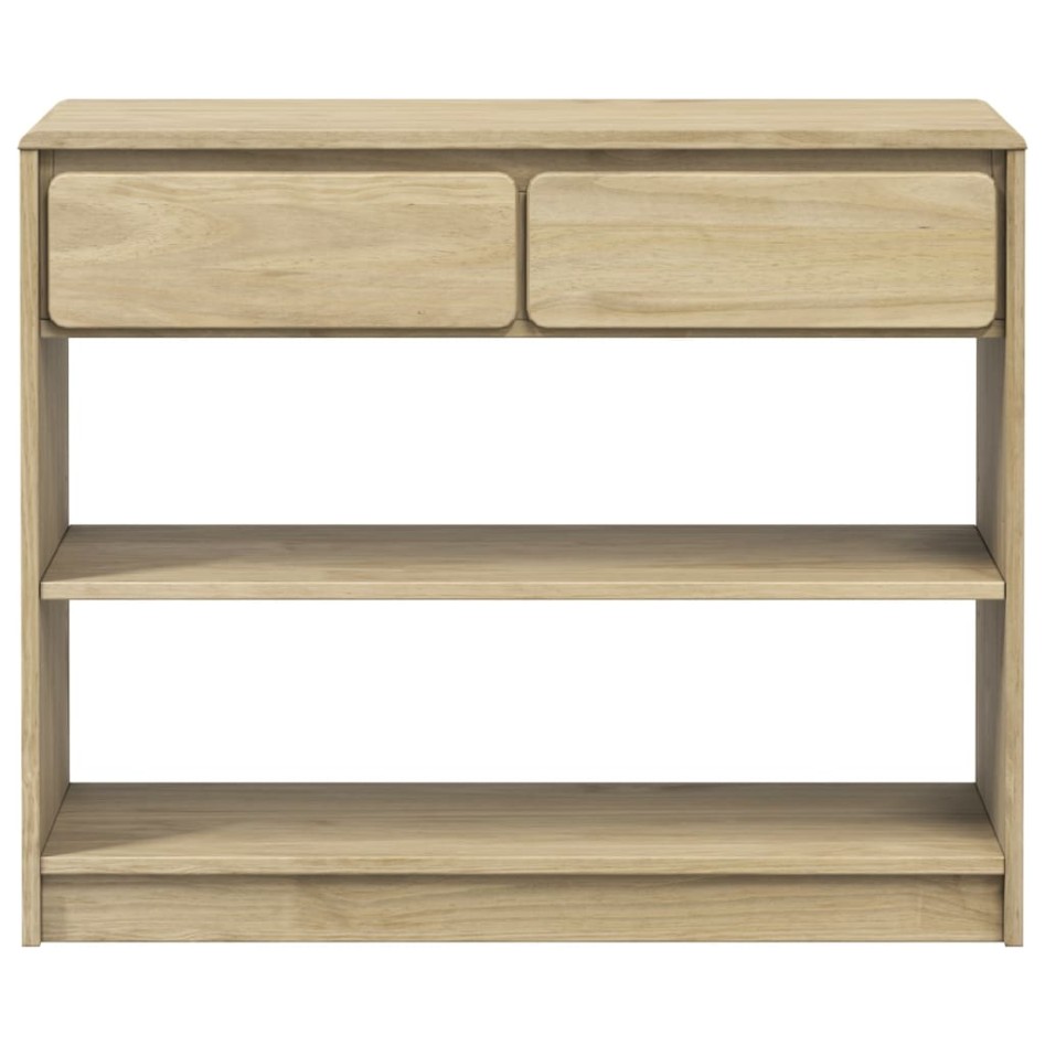 Mesa consola SAUDA madera maciza de pino roble 89,5x36,5x73