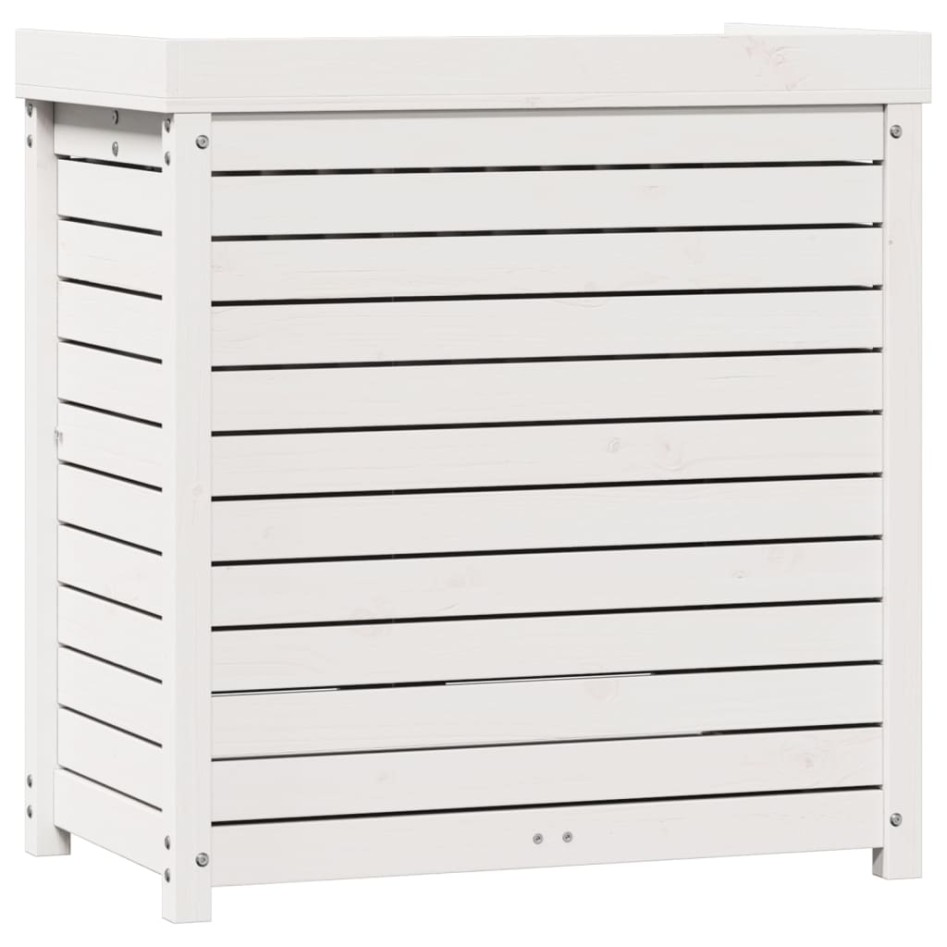 Mesa plantación con estantes madera pino blanco 82,5x50x86,5