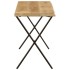 Banco con borde natural de madera de mango maciza 105