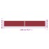Toldo lateral retráctil rojo 180x1200