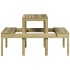 Mesa de pícnic madera pino impregnada 110x134x75