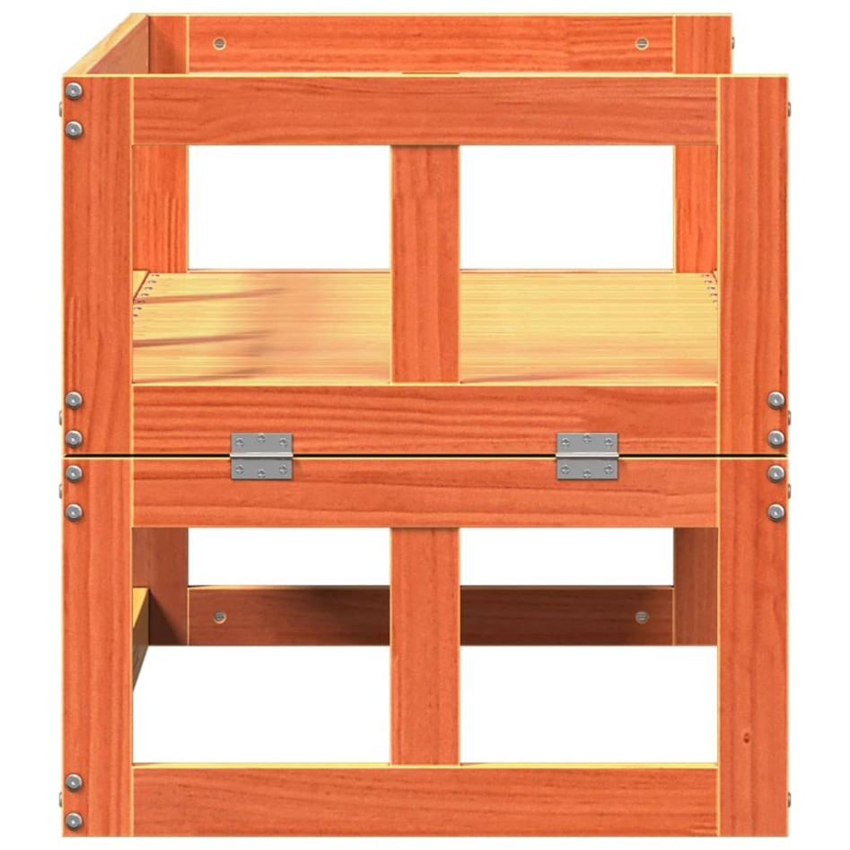 Banco sofá de jardín extensible madera maciza de pino