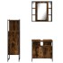 Set de muebles baño 3 pzas madera contrachapada roble