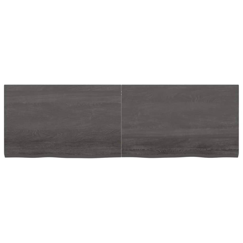 Tablero mesa madera roble tratada marrón oscuro 160x50x(2-4)