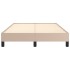 Estructura de cama cuero sintético color capuchino 120x190