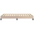 Estructura de cama cuero sintético color capuchino 120x190