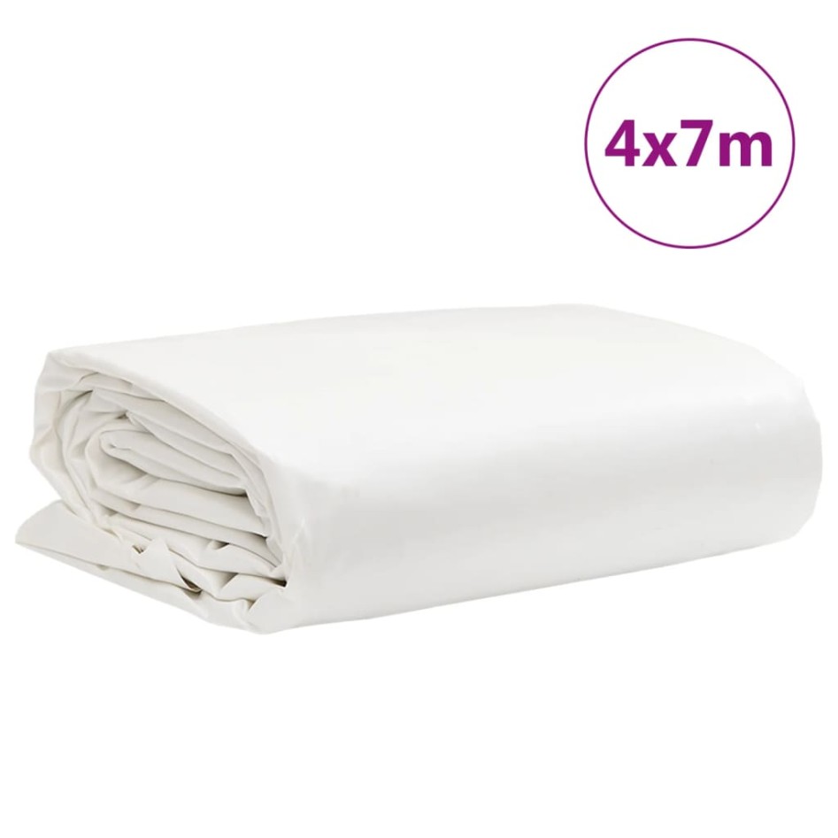 Lona blanca 4x7 m 650