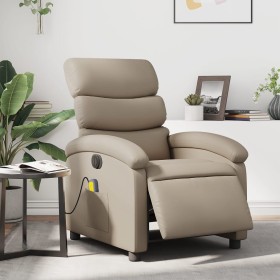 Sillón reclinable de masaje eléctrico cuero sintético