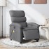 Sillón reclinable de masaje eléctrico tela gris