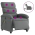 Sillón reclinable de masaje eléctrico tela gris