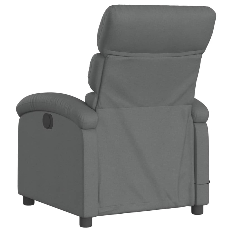 Sillón reclinable de masaje eléctrico tela gris