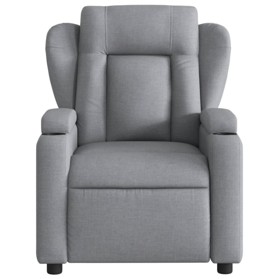 Sillón reclinable de masaje eléctrico tela gris