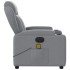 Sillón reclinable de masaje eléctrico tela gris