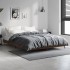 Estructura de cama madera de ingeniería marrón roble 140x190