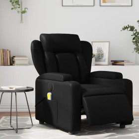 Sillón de masaje reclinable eléctrico cuero sintético