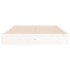 Estructura de cama madera maciza blanco Supe King 180x200