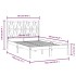 Estructura de cama madera maciza pino negra doble 120x190