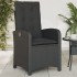 Sillones reclinable jardín cojines 2 uds ratán sintético