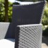 Allibert Silla de comedor de jardín 2 uds Iowa gris