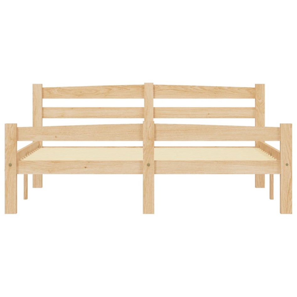 Estructura de cama de madera de pino maciza 140x200