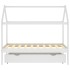 Estructura de cama infantil cajón madera pino blanco 80x160